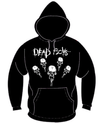 Dead Boys- Skulls on a black hooded sweatshirt