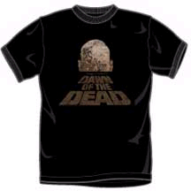 Dawn of The Dead- Vintage Logo And Skull on a black shirt (Sale price!)