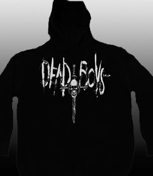 Dead Boys- Dagger on back of a black hooded sweatshirt (Sale price!)