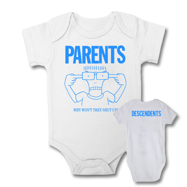 Descendents- Parents on a white onesie (S:3-6m, M:6-12m, L:12-18m, XL:18-24m)
