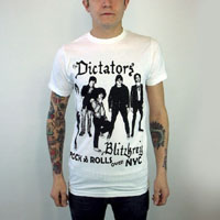 Dictators- Blitzkrieg on a white slim fit shirt