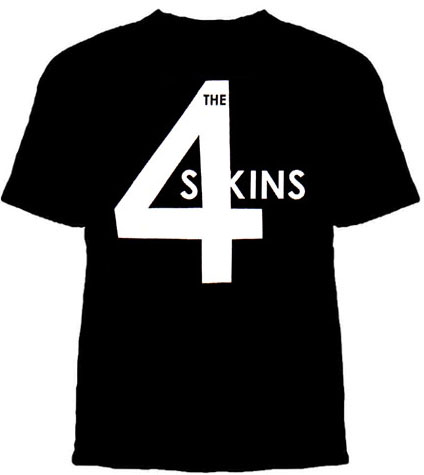 4 Skins- Logo on a black shirt