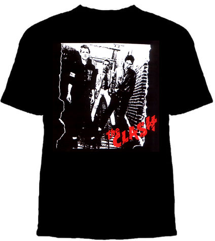 Clash- First Album Cover on a black shirt