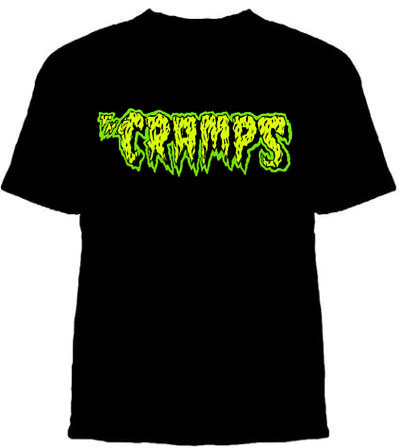 Cramps- Logo on a black shirt