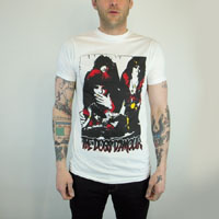 Dogs D'Amour- Band Pic on a white slim fit shirt