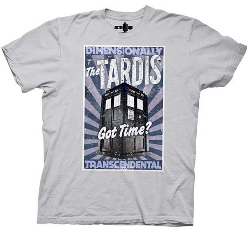 Dr. Who- The Tardis on a grey shirt