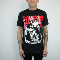 Equals- Police On My Back on a black slim fit shirt