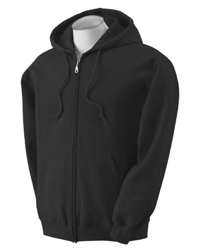 *BLANK Guys Zip Up Hooded Sweatshirt in Black
