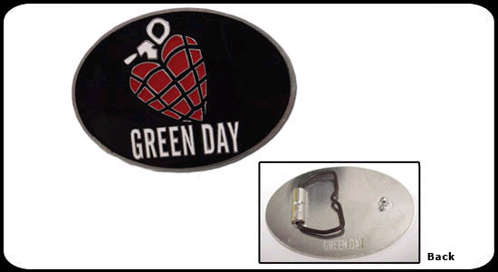 Green Day- Grenade belt buckle (bb320) (Sale price!)