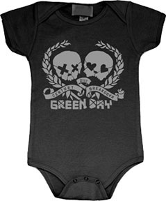 Green Day- 21st Century Breakdown one piece snap bottom baby shirt (S=0-6 mo, M=6-12 mo, L=12-18 mo, XL=18-24 mo)