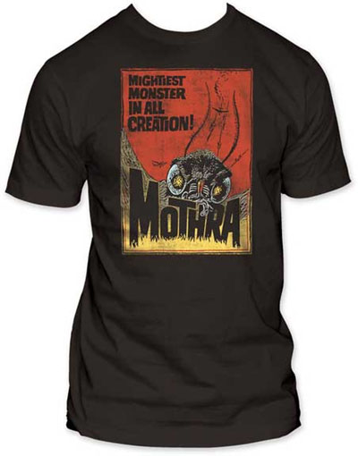 Godzilla- Mothra, Mightiest Monster on a black guys slim fit shirt