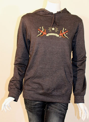 Capistrano Charcoal Pullover Girls Sweatshirt by Sailor Jerry - SALE