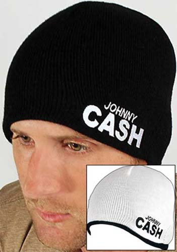 Johnny Cash- Logo Reversable Beanie