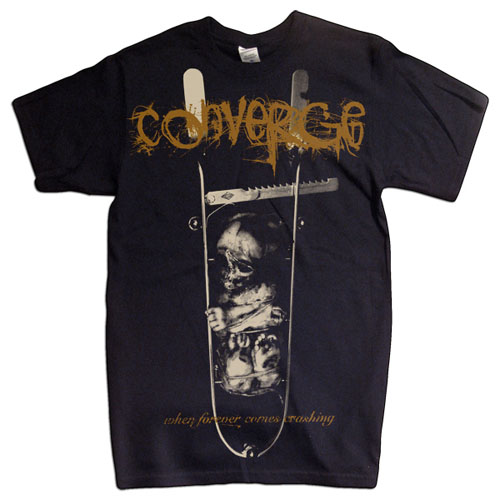 Converge- When Forever Comes Crashing on a black slim fit slim fit shirt