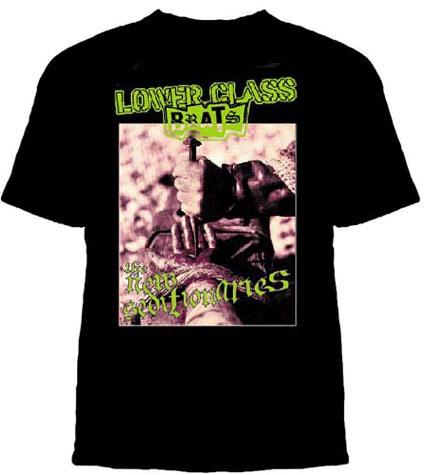 Lower Class Brats- The New Seditionaries (Crucifixion) on a black shirt (Sale price!)