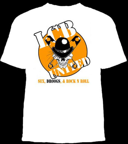 Lower Class Brats- LCB United on a white shirt (Sale price!)