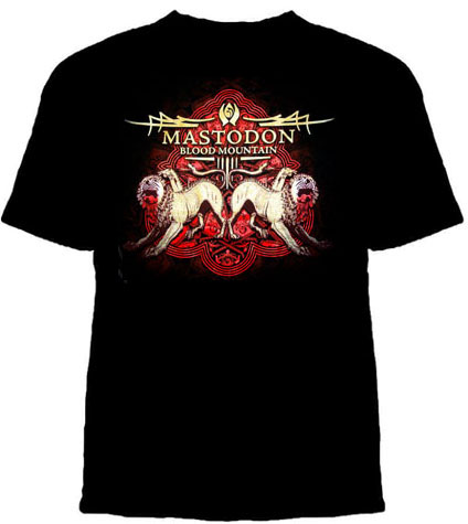 Mastodon- Blood Mountain (Lions) on a black shirt (Sale price!)