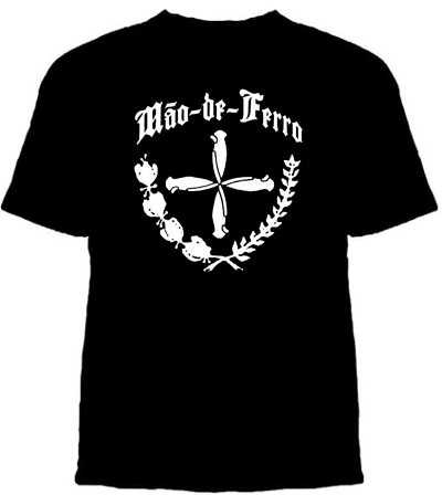 Mao De Ferro- Crest on a black shirt (Os Catalepticos Side Project!) (Sale price!)