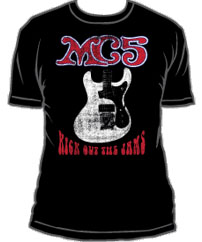 MC5- Guitar on a black guys slim fit shirt (Sale price!)