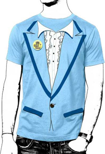 Me First And The Gimme Gimmes- Tuxedo on a light blue shirt (Sale price!)