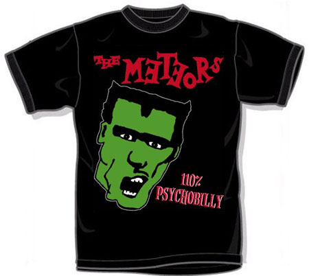 Meteors- Face on a black shirt (Sale price!)
