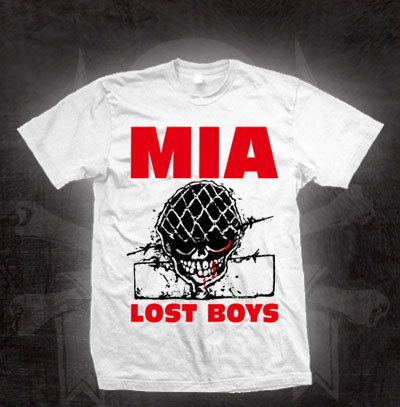 MIA- Lost Boys on a white shirt (Sale price!)
