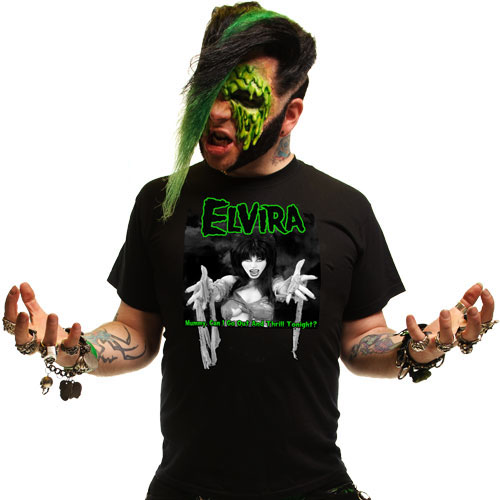 Elvira- Mummy on a black shirt by Kreepsville 666
