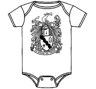Show product details for In Boobs We Trust baby onesy by Lucky Mule (S: 3-6 mo, M: 6-12 mo, L: 12-18 mo, XL: 18-24 mo)