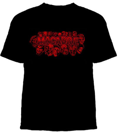 Lucky Mule Brand- Macabre on a black shirt (Sale price!)