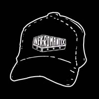 Nekromantix- Coffin Logo embroidered on a black baseball hat