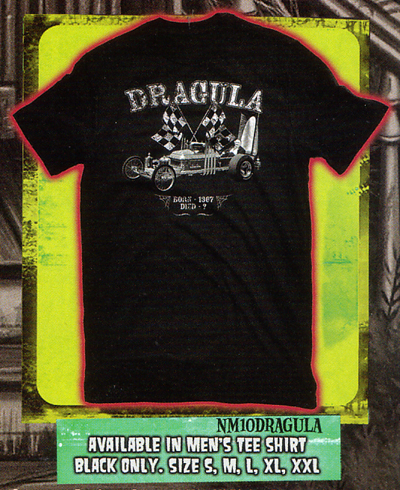 Munsters- Dragula on a black shirt - SALE