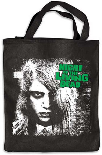 Night Of The Living Dead- Karen Cooper on a black tote bag