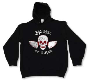 No Use For A Name- Fluegel Skull on a black hooded sweatshirt (Sale price!)