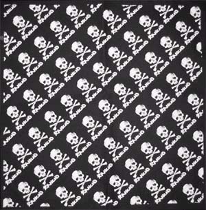 Rancid- Skulls on a black bandana