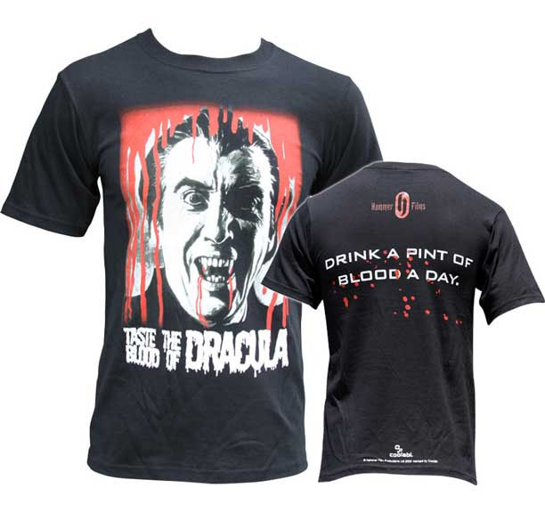 Dracula- Taste The Blood Of Dracula on a black shirt