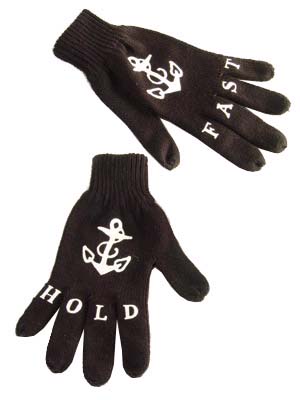 Show product details for Sailor Jerry Hold Fast Tattoo - Men's Knit Gloves