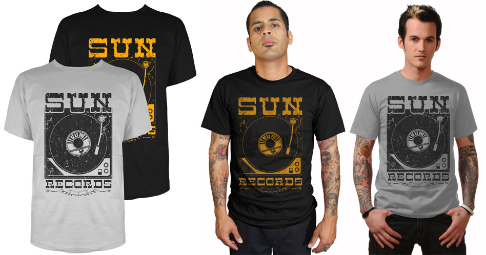 Sun Records- Record on Turntable shirt by Steady Clothing 