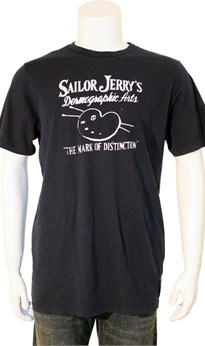 Sailor Jerry- Dermographic Arts on a Navy Slim Fit Guys Shirt - SALE