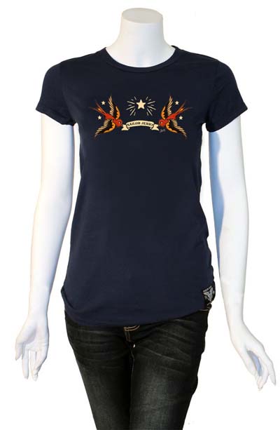 Capistrano Girls Navy Shirt by Sailor Jerry - SALE