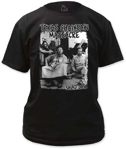 Texas Chainsaw Massacre- Salad Days on a black shirt (Minor Threat) (Sale price!)