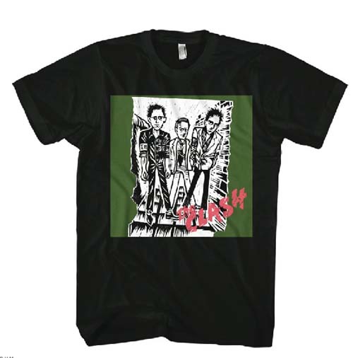 Clash- First Album Cover Sketch on a black shirt