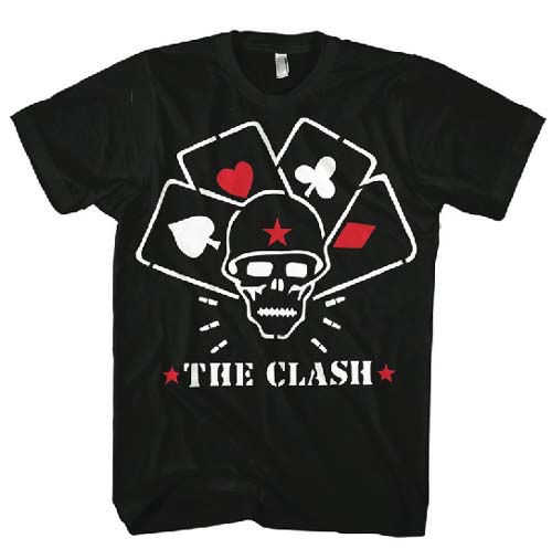 Clash- Straight To Hell Skull on a black shirt