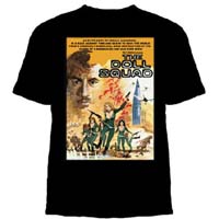 Doll Squad- An Elite Army Of Female Assassins on a black shirt (Discontinued! Sale price!)