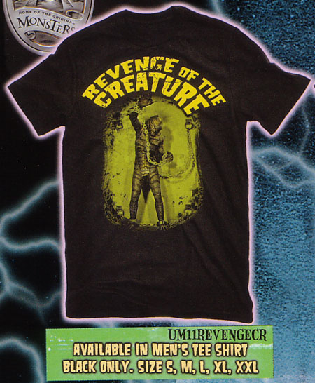 Creature From The Black Lagoon- Revenge Of The Creature on a black shirt - SALE