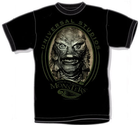 Show product details for Creature From The Black Lagoon- Universal Studios on a black shirt - SALE