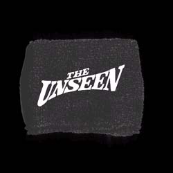 Unseen- Logo on a black sweat band