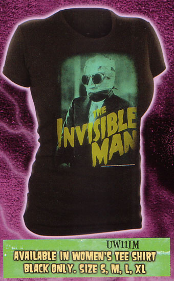 Invisible Man- Picture on a black girls fitted shirt - SALE