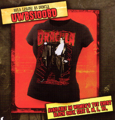 Dracula- Bela Lugosi Is... on a black girls fitted shirt