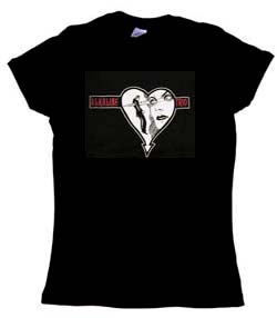 Alkaline Trio- Man Killer on a black girls fitted shirt