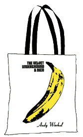 Velvet Underground- Banana on a white tote bag